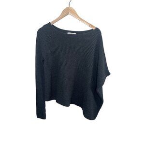 KF/Kaufmanfranco Collective Black Waffle Knit Sweater Size Small lagenlook